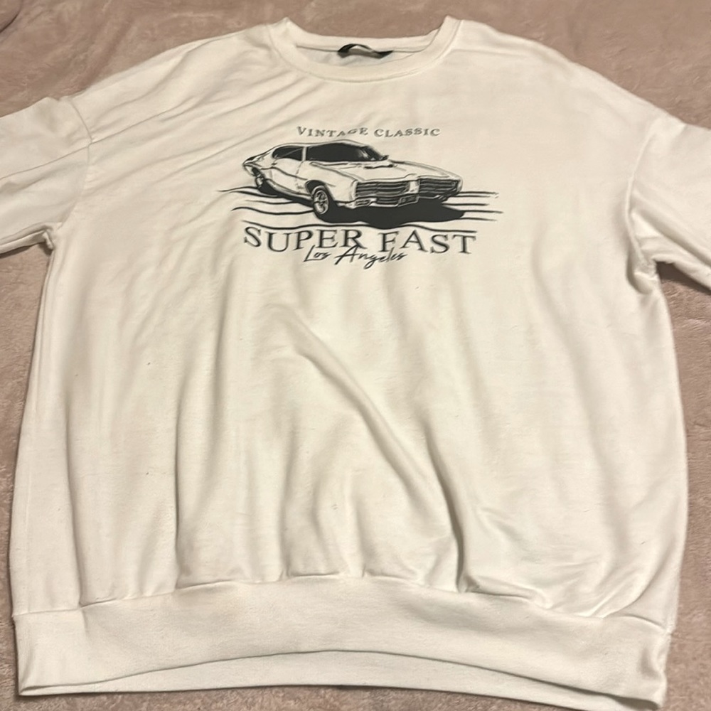 white crew neck from shein